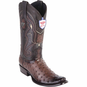 Men's Wild West Ostrich Skin Dubai Toe Boots 27903