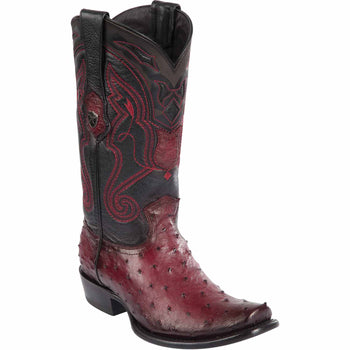 Men's Wild West Ostrich Skin Dubai Toe Boots 27903