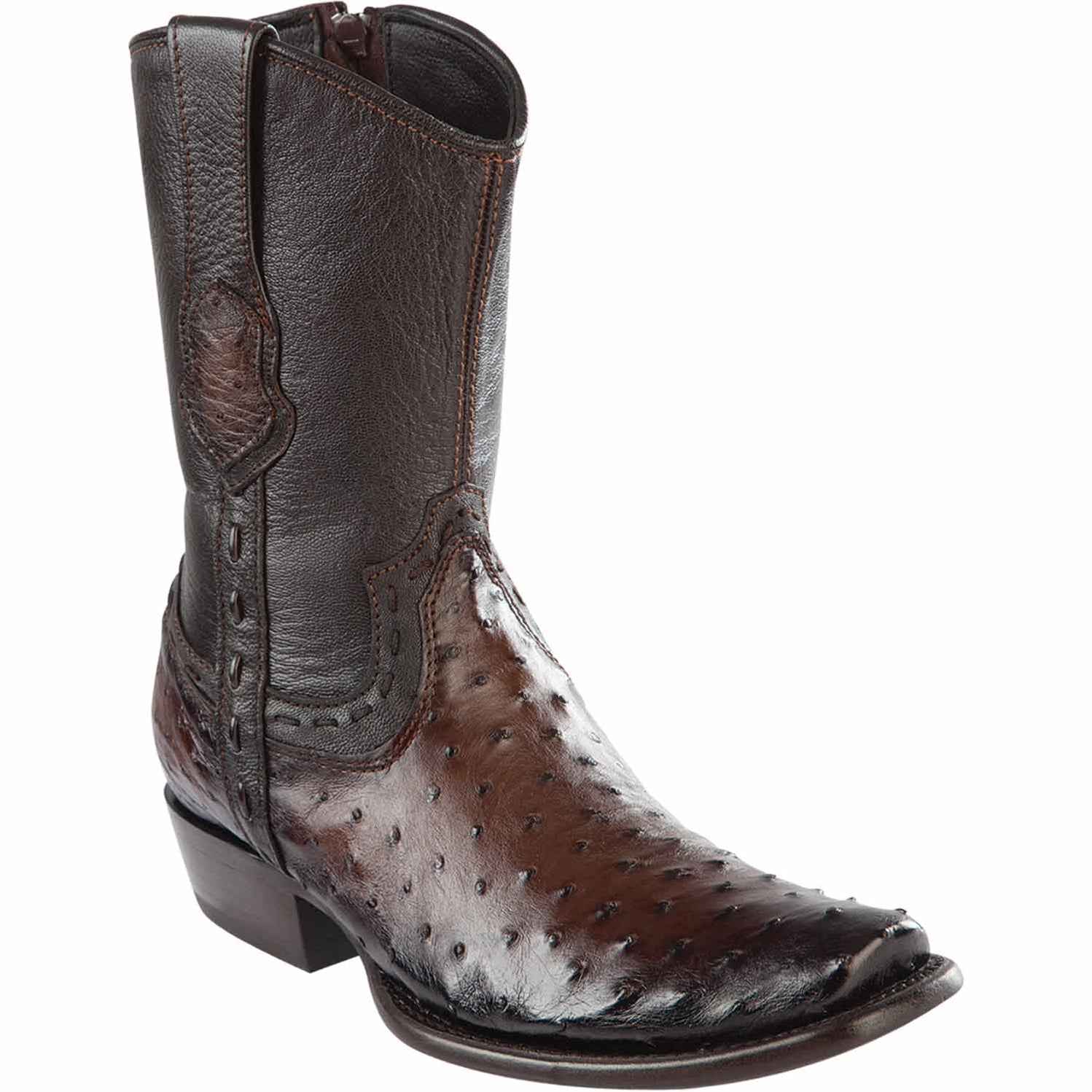 Men's Wild West Ostrich Skin Dubai Toe Boots 27903