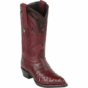 Men's Wild West Ostrich Skin J Toe Boots 29903-A