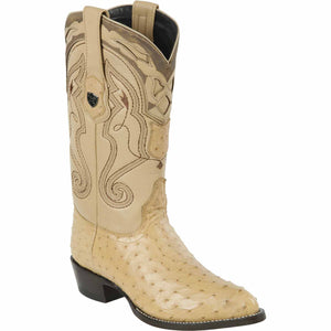 Men's Wild West Ostrich Skin J Toe Boots 29903-B