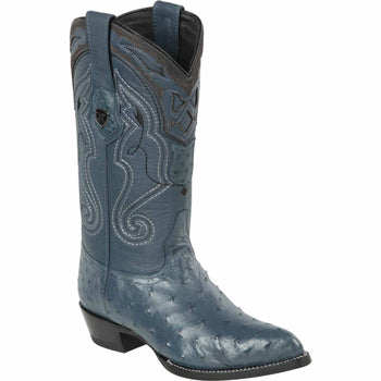Men's Wild West Ostrich Skin J Toe Boots 29903-B