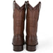 Men's Wild West Ostrich Skin Ranch Toe Boots 2824L03