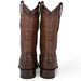 Men's Wild West Ostrich Skin Ranch Toe Boots 2824L03