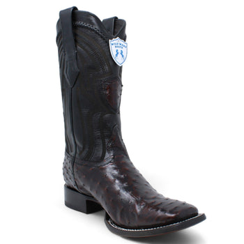Men's Wild West Ostrich Skin Ranch Toe Boots 2824L03