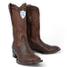 Men's Wild West Ostrich Skin Ranch Toe Boots 2824L03