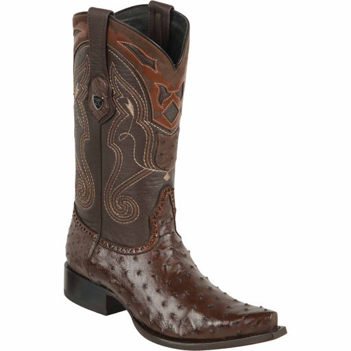 Men's Wild West Ostrich Skin Snip Toe Boots 29403