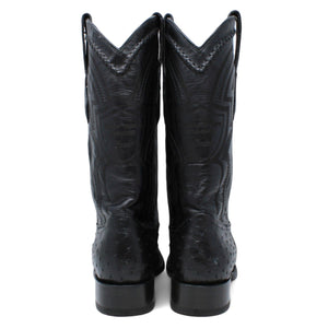 Men's Wild West Ostrich Skin Snip Toe Boots 294L03