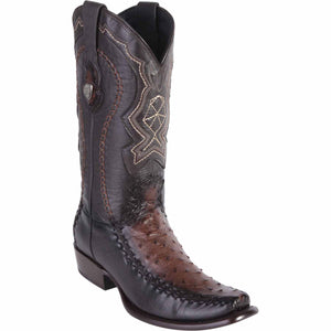 Men's Wild West Ostrich with Deer Dubai Toe Boots 279F03