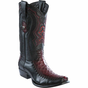 Men's Wild West Ostrich with Deer Dubai Toe Boots 279F03