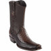 Men's Wild West Ostrich with Deer Dubai Toe Short Boots 279BF03