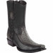 Men's Wild West Ostrich with Deer Dubai Toe Short Boots 279BF03