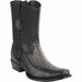 Men's Wild West Ostrich with Deer Dubai Toe Short Boots 279BF03