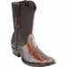 Men's Wild West Python Skin Dubai Toe Short Boots 279B57