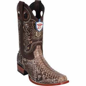 Men's Wild West Python Skin Rodeo Toe Boots 281857