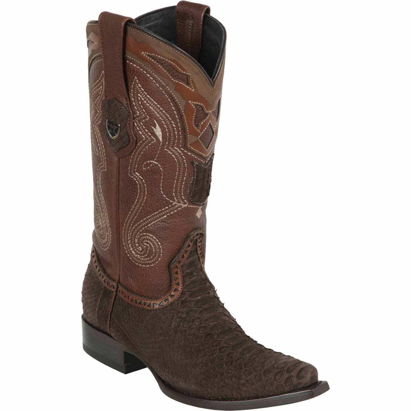 Men's Wild West Python Skin Snip Toe Boot 294N5707 — MensUSA