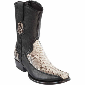 Men's Wild West Python with Deer Dubai Toe Short Boots 279BF57