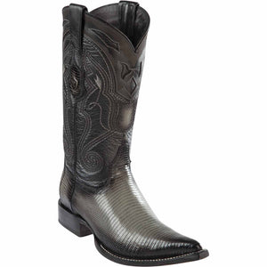 Men's Wild West Ring Lizard Skin 3X Toe Boots 29506