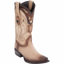 Men's Wild West Shark Skin Snip Toe Boots