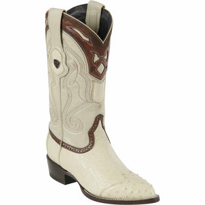 Men's Wild West Smooth Ostrich Skin J Toe Boots 29904