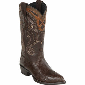 Men's Wild West Smooth Ostrich Skin J Toe Boots 29904