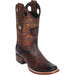 Men's Wild West Smooth Ostrich Skin Rodeo Toe Boots 281897