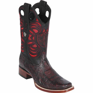 Men's Wild West Smooth Ostrich Skin Rodeo Toe Boots 281897