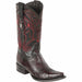 Men's Wild West Smooth Ostrich Skin Snip Toe Boots 29497