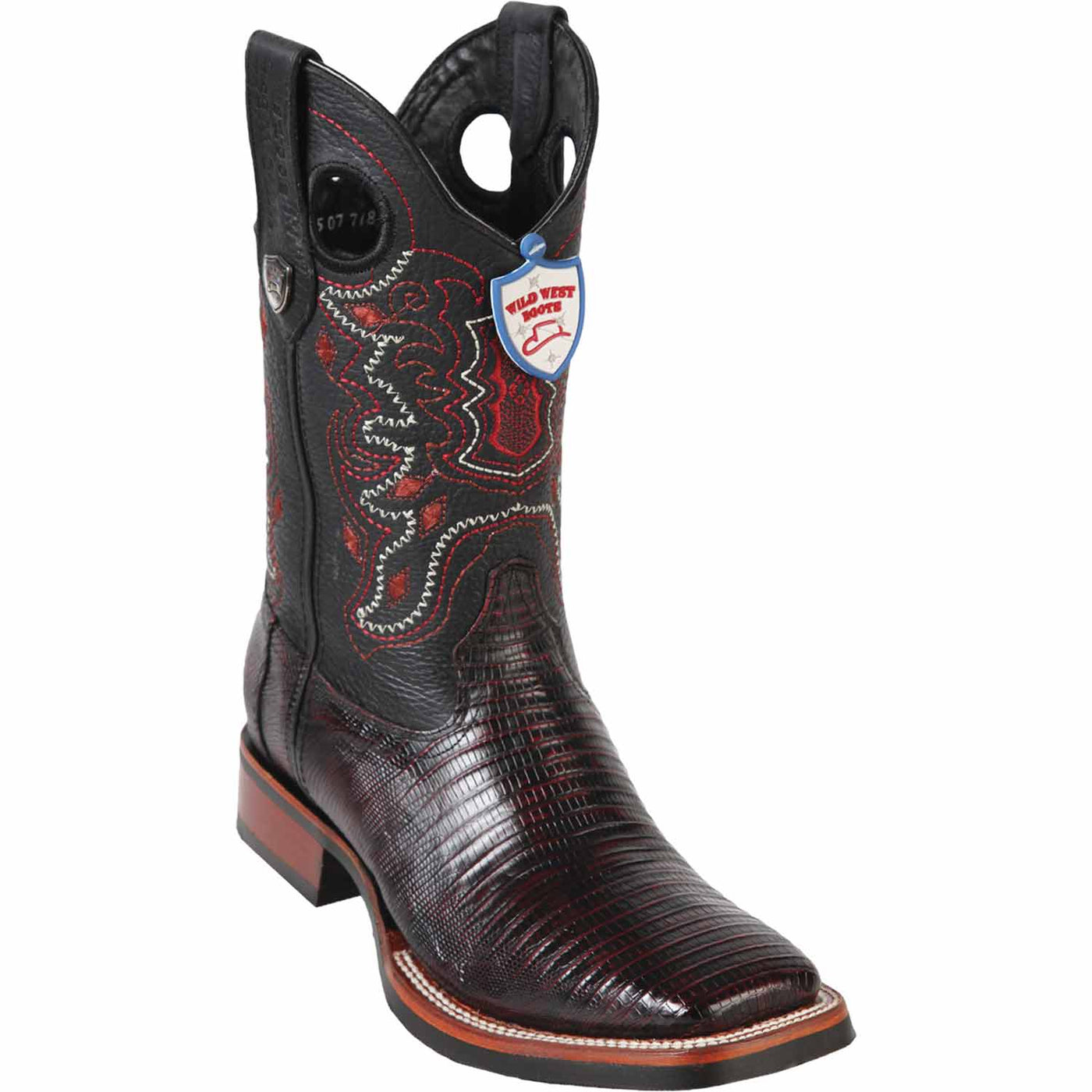 Men's Wild West Teju (Lizard) Ranch Toe Boots 282507 — MensUSA