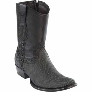 Men's Wild West Teju Lizard Skin Dubai Toe Short Boots 279B07