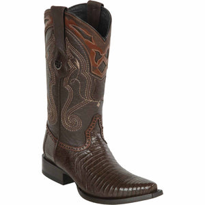 Men's Wild West Teju Lizard Skin Snip Toe Boots 29407
