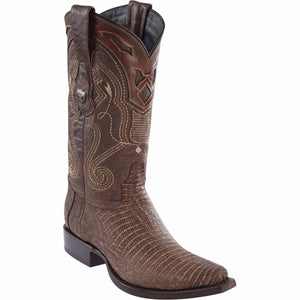 Men's Wild West Teju Lizard Skin Snip Toe Boots 29407