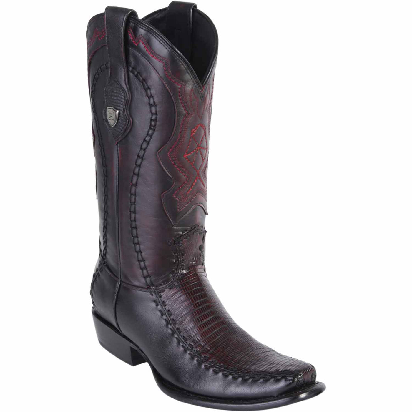WILD WEST RED 3X-TOE GENUINE TEJU LIZARD WESTERN COWBOY BOOT (D WILD WEST RED 3X-TOE GENUINE TEJU LIZARD WESTERN COWBOY BOOT (D