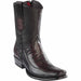 Men's Wild West Teju Lizard with Deer Dubai Toe Short Boots 279BF07
