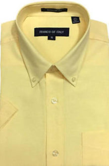 Mens Yellow Dress Shirt Soft Yellow