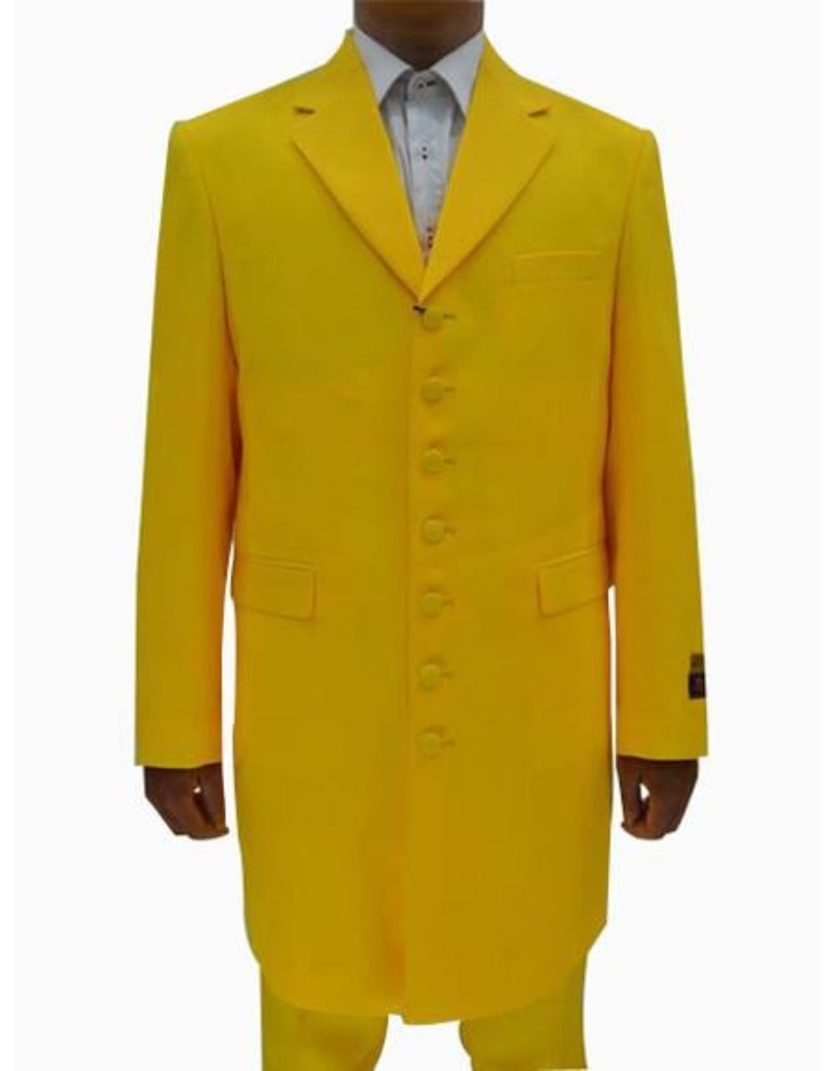 Men's Black and Gold Stripes Long Zoot Suits main image 0