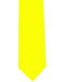 Men's Extra Long Polyester Yellow Solid Neck Tie-Men's Neck Ties - Mens Dress Tie - Trendy Mens Ties