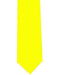 Men's Extra Long Polyester Yellow Solid Neck Tie-Men's Neck Ties - Mens Dress Tie - Trendy Mens Ties