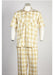 Men's Short Sleeve 2 piece Casual Two Piece Walking Outfit For Sale Pant Sets Suit Yellow