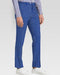 Men’s slacks Royal Blue Ganagster Chalk Striped ~ Pinstripe 1920's Style Flat Front or  Pleated Pants Available In Big And Tall unhemmed unfinished bottom