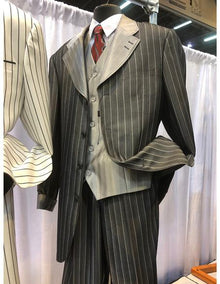 MensBlack Four Button Suit