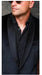 Mens Black Velvet Blazer - With Black Sparkeleting Lapel