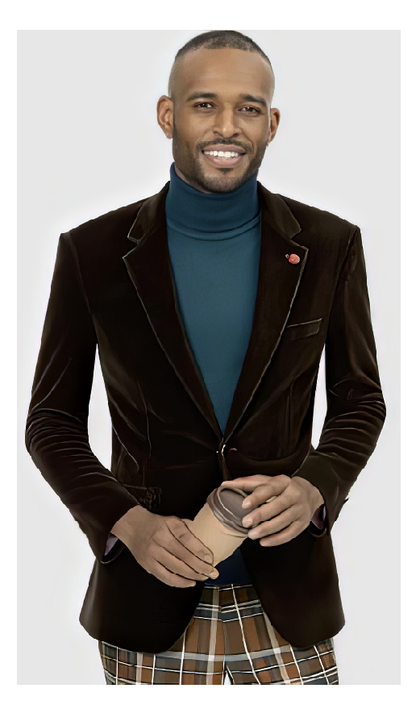Mens Blazer Brown - Image 9