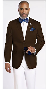 Mens Brown 2 Button Mens Wholesale Blazer