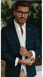Green and Blue Plaid Blazer for Every Occasion
