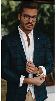 Green and Blue Plaid Blazer for Every Occasion