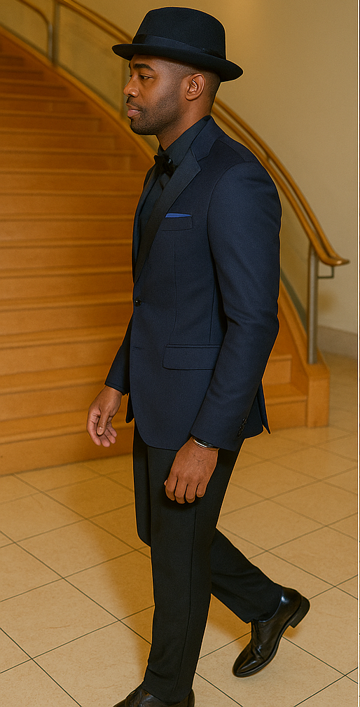 Mens Harlem Nights Clothing Suit + Hat + Shirt and Tie - Image 4