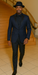 Mens Harlem Nights Clothing Suit + Hat + Shirt and Tie