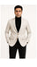 Mens Light Beige Casual Blazer with Slim Fit and Notch Lapel