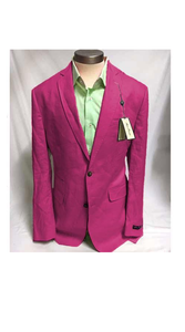 Mens Linen Blazer - Burgundy Linen Sport Coat - Summer Blazer